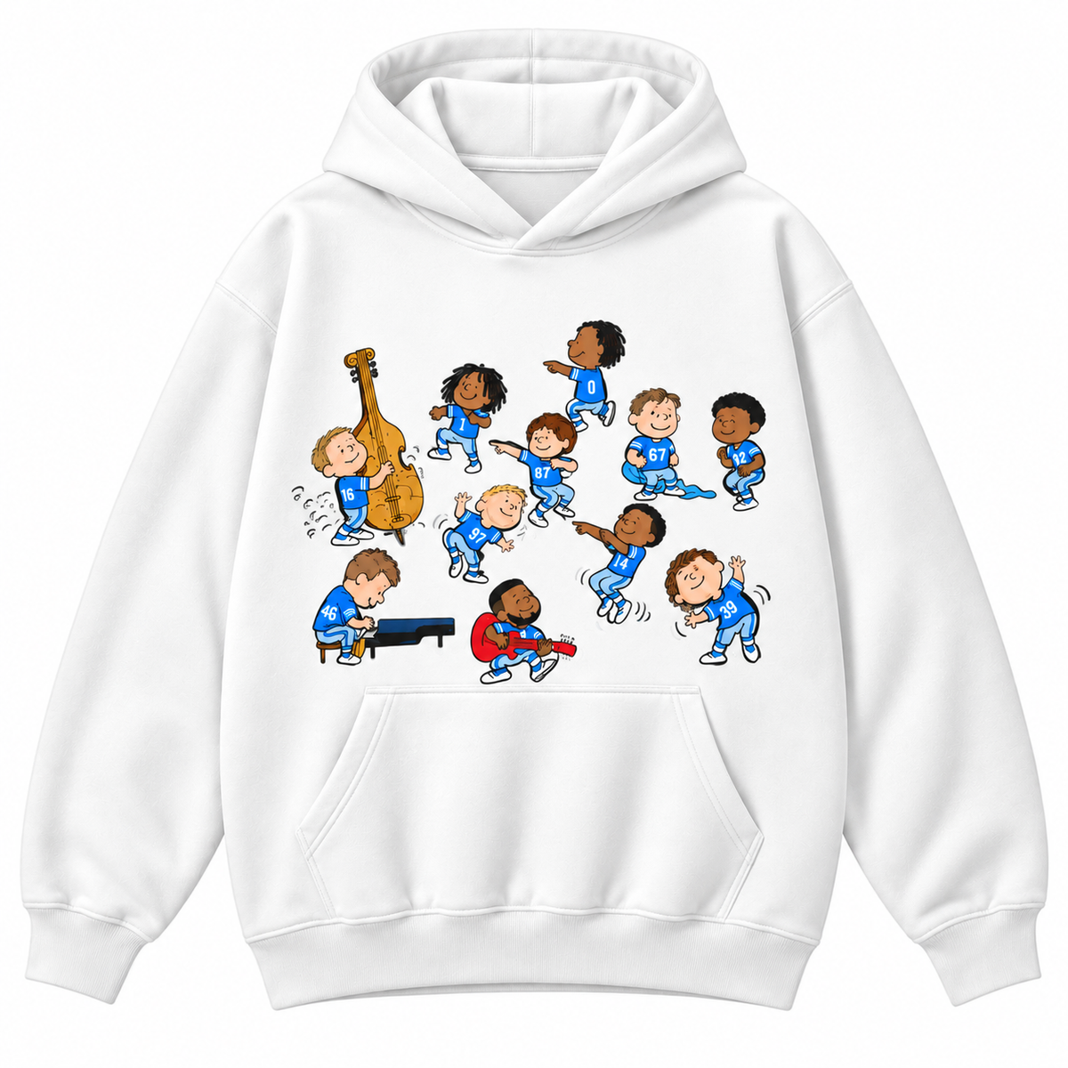 Baseball Game Day Cartoon Band Graphic Apparel