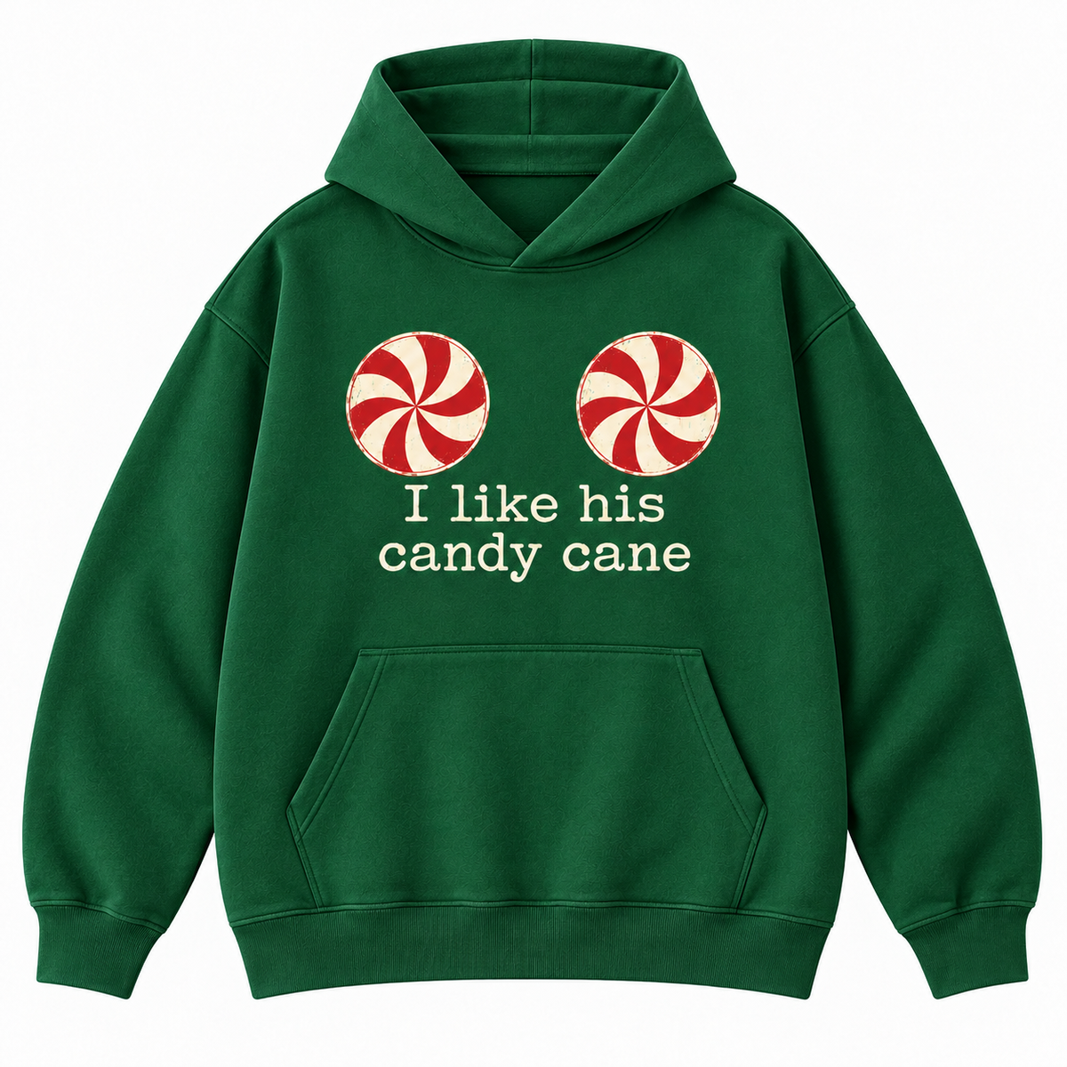 I Like His Candy Cane Peppermint Christmas Graphic Apparel