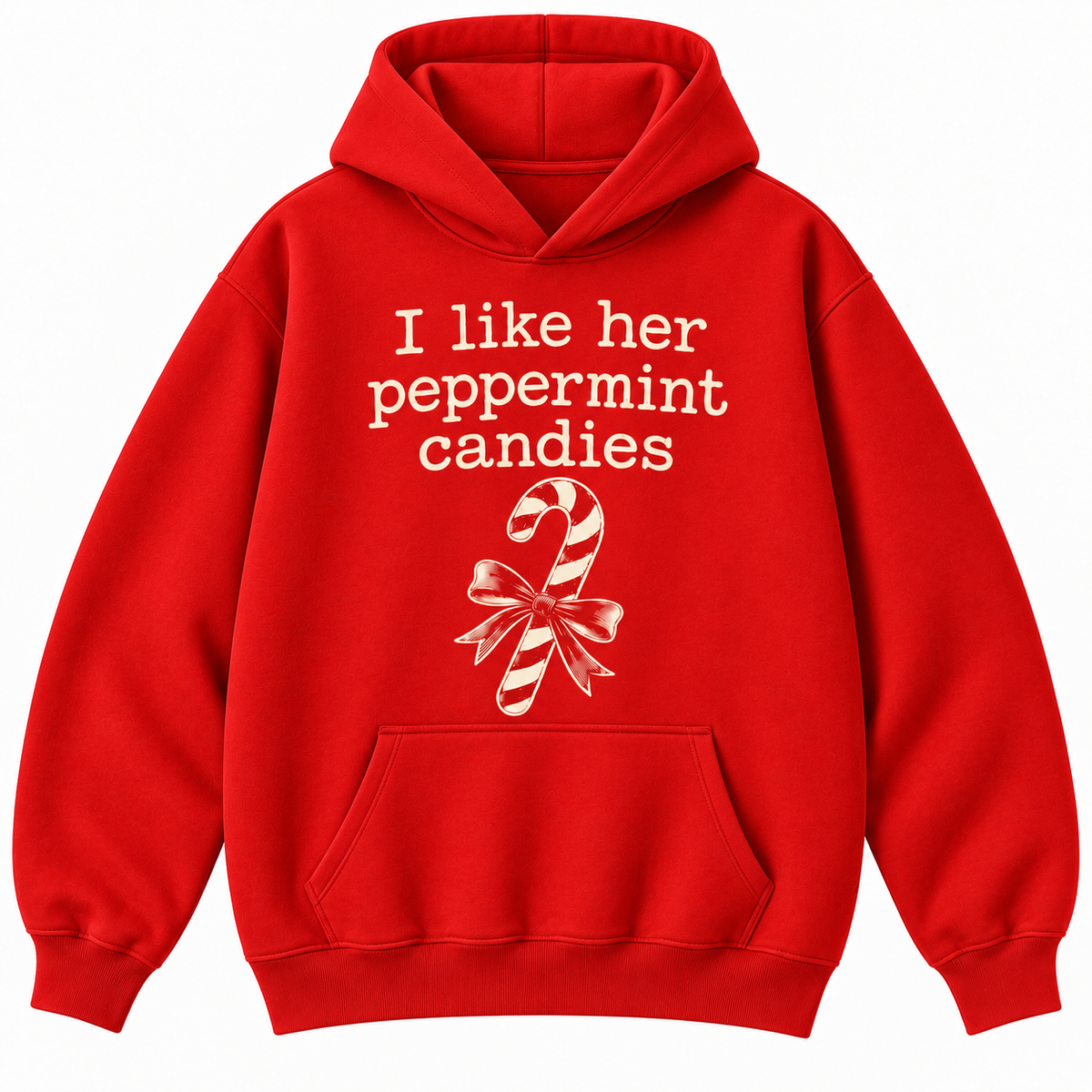 I Like His Candy Cane Peppermint Christmas Graphic Apparel