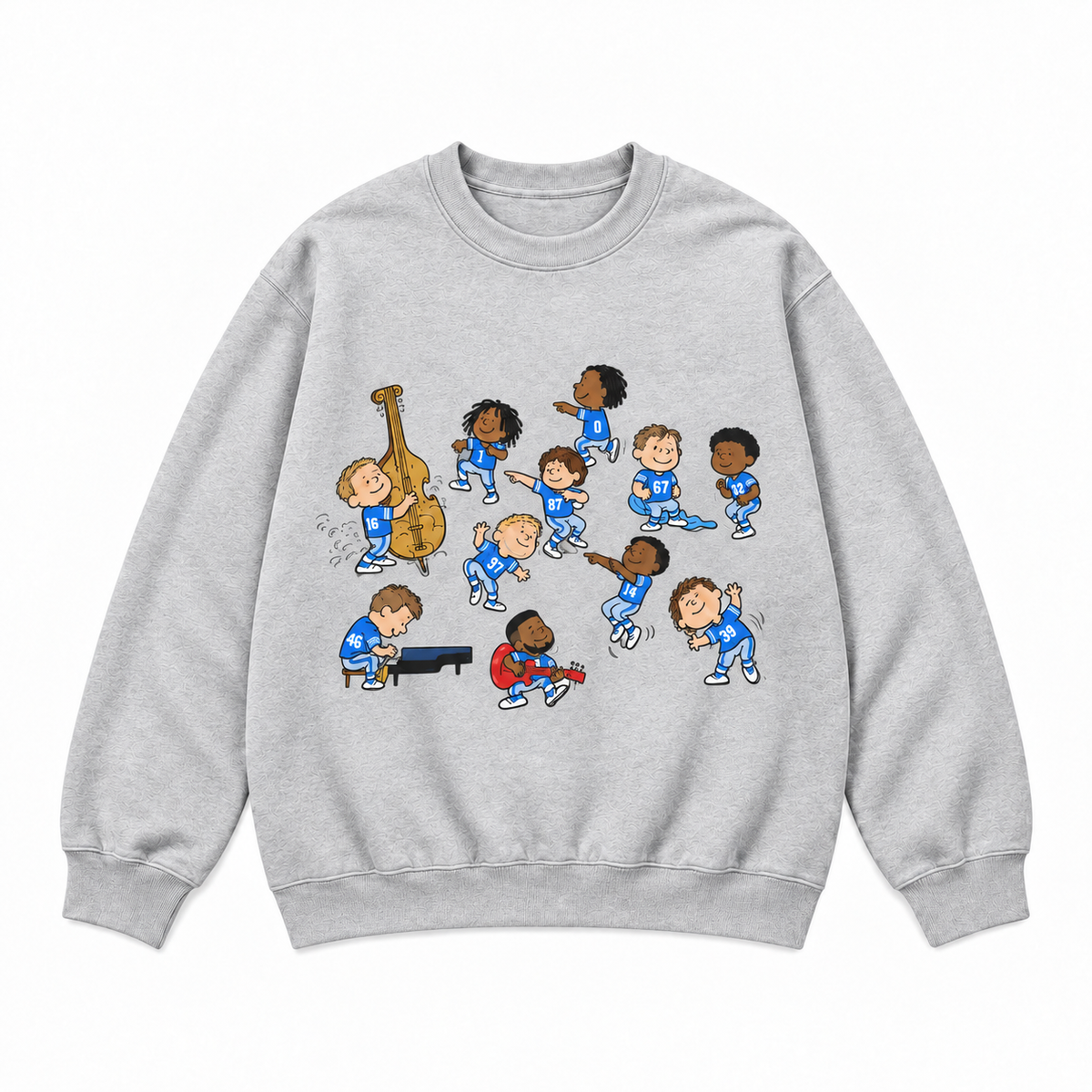 Baseball Game Day Cartoon Band Graphic Apparel