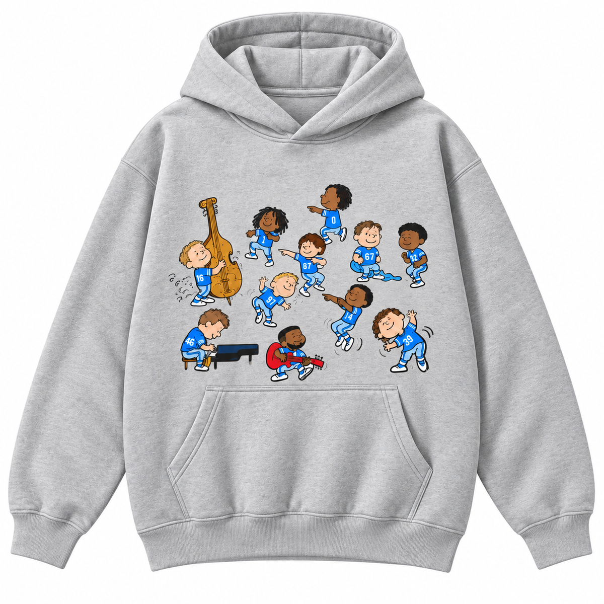 Baseball Game Day Cartoon Band Graphic Apparel