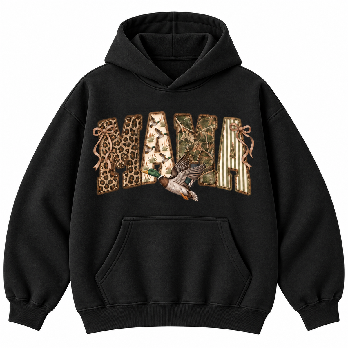 Leopard Camo Mama Duck Graphic Apparel