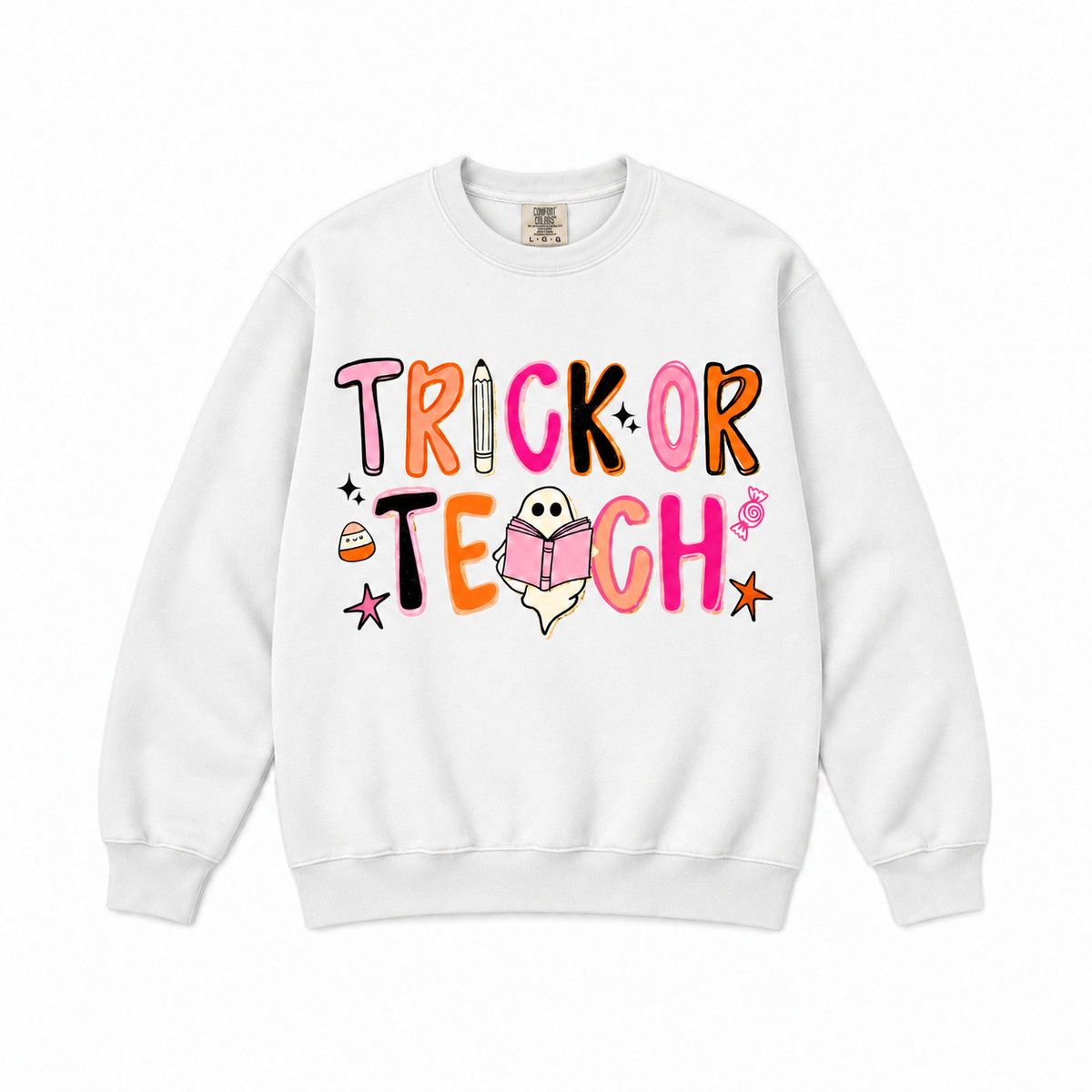 Trick or Teach Halloween Teacher Graphic Sweatshirt & Hoodie