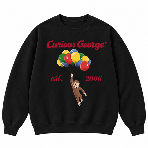 Curious George Est. 2006 Balloon Graphic Apparel
