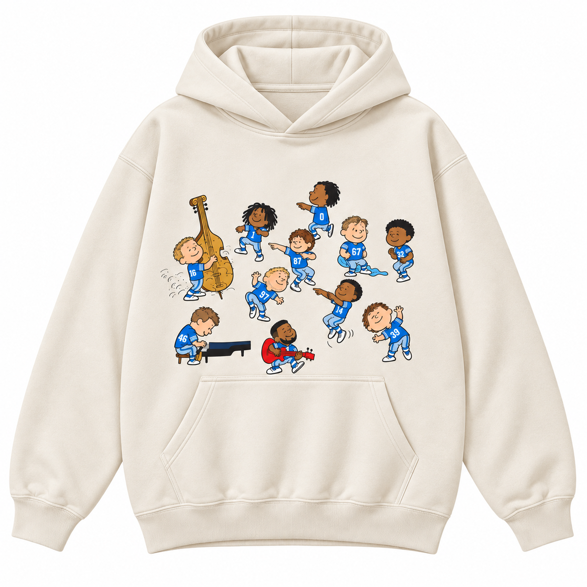 Baseball Game Day Cartoon Band Graphic Apparel
