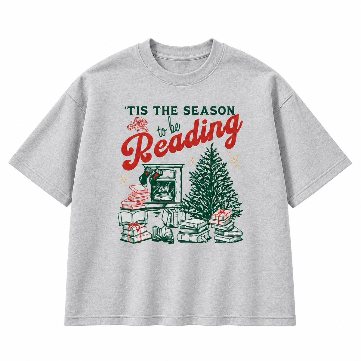 ’Tis The Season To Be Reading Christmas Graphic Apparel