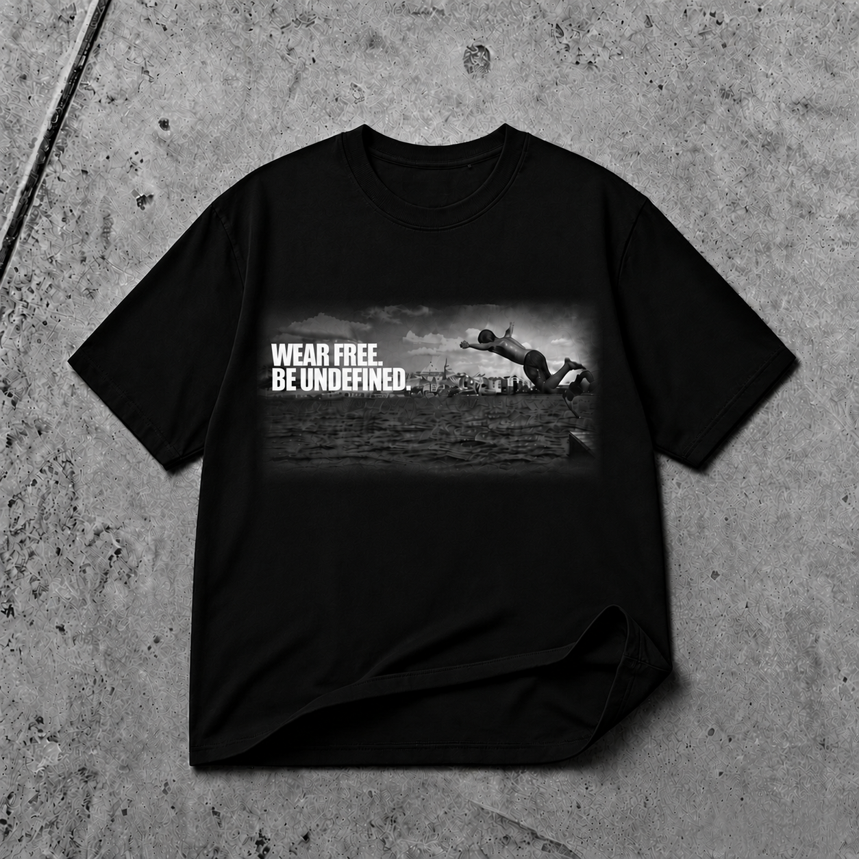 Wear Free Be Undefined  Oversized Streetwear T-Shirt