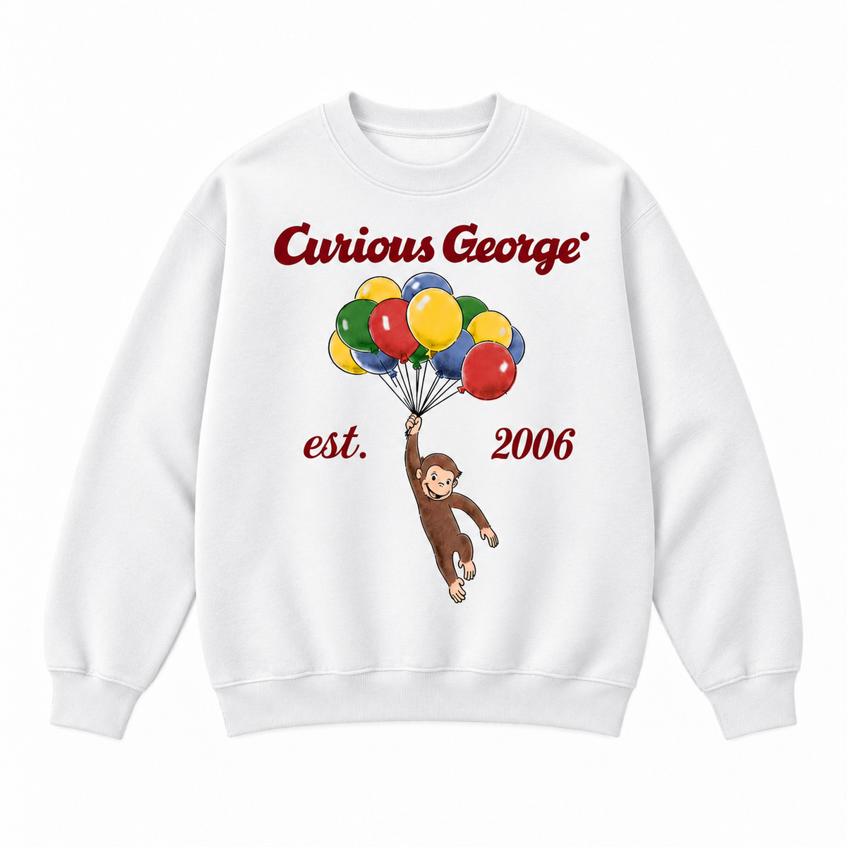 Curious George Est. 2006 Balloon Graphic Apparel