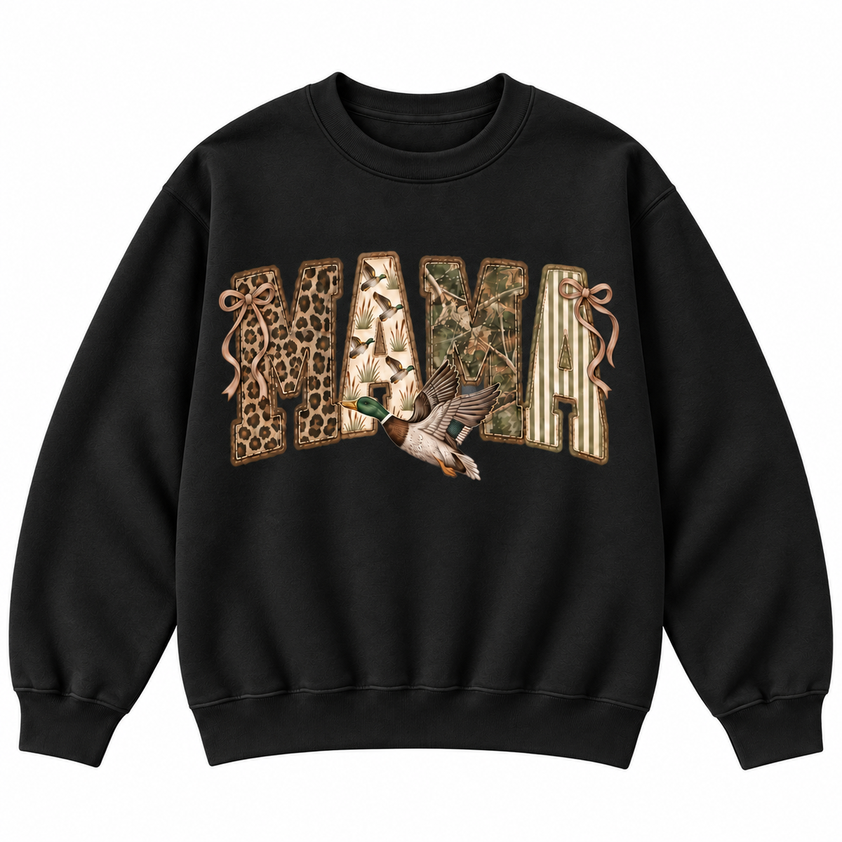Leopard Camo Mama Duck Graphic Apparel