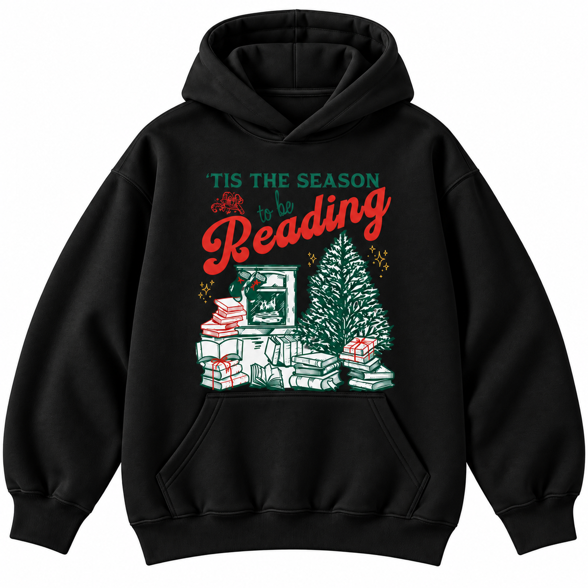 ’Tis The Season To Be Reading Christmas Graphic Apparel