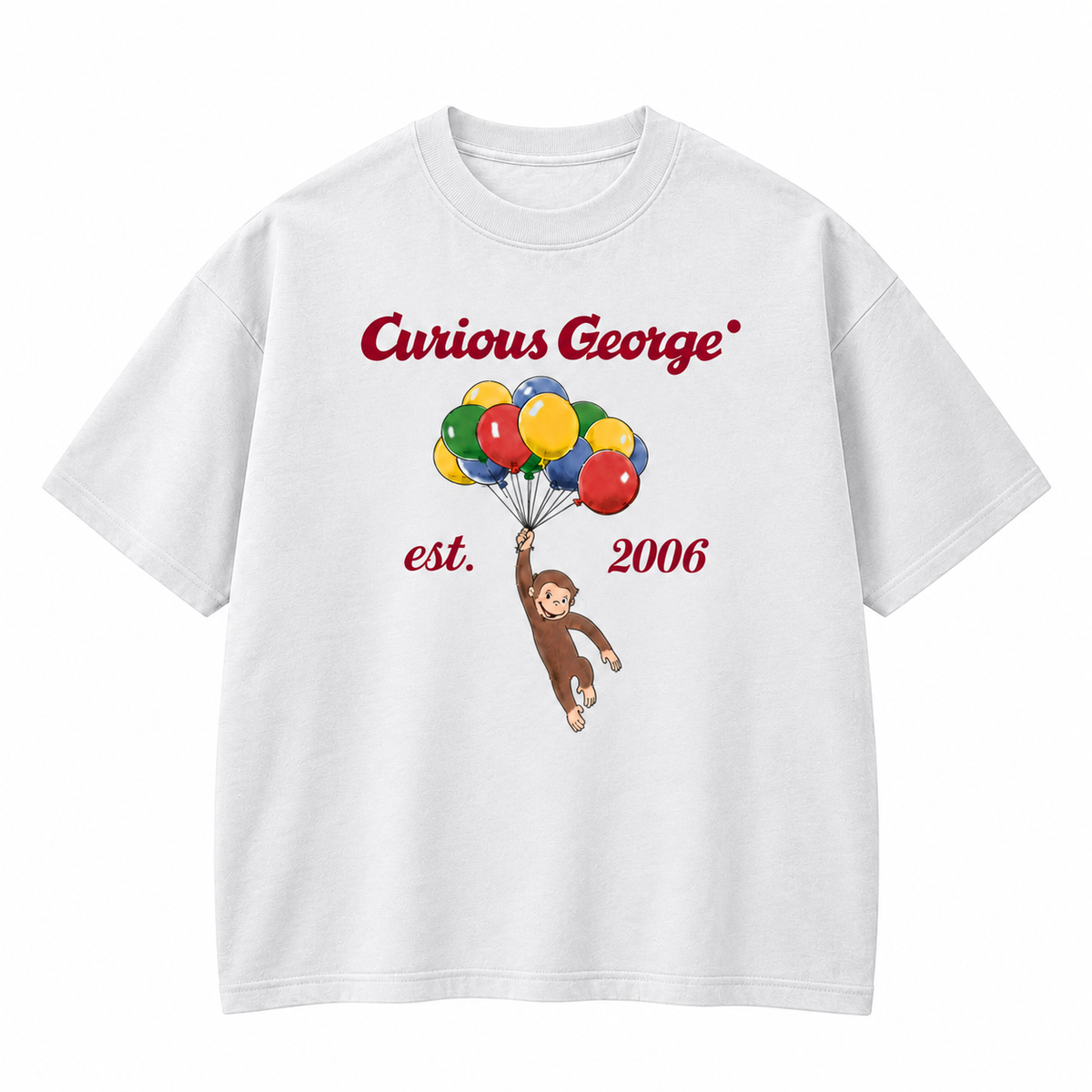 Curious George Est. 2006 Balloon Graphic Apparel