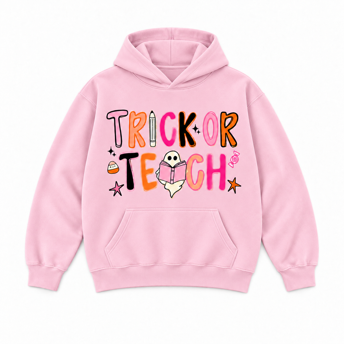 Trick or Teach Halloween Teacher Graphic Sweatshirt & Hoodie