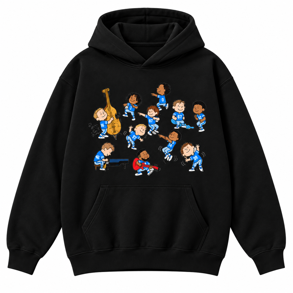 Baseball Game Day Cartoon Band Graphic Apparel