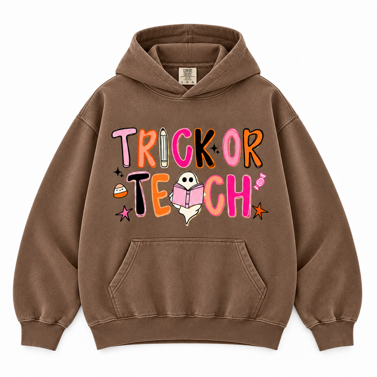 Trick or Teach Halloween Teacher Graphic Sweatshirt & Hoodie