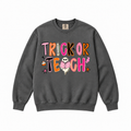 Trick or Teach Halloween Teacher Graphic Sweatshirt & Hoodie