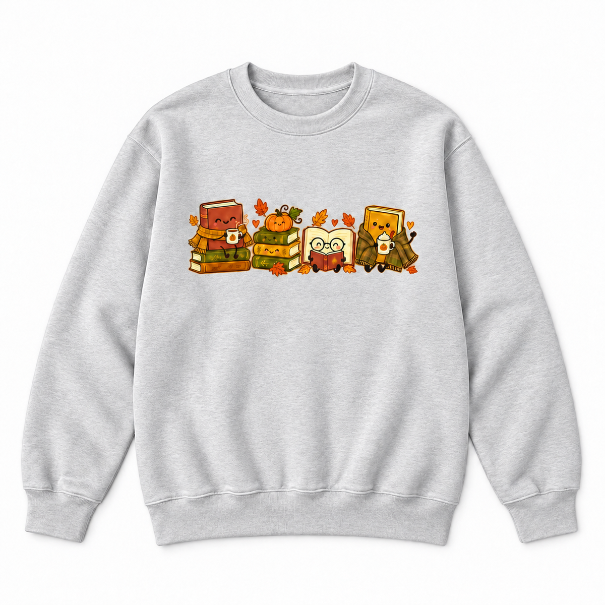 Cozy Autumn Book Lover Cute Reading Graphic Apparel