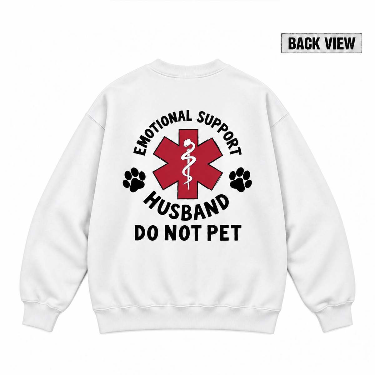 Emotional Support Husband Do Not Pet Graphic Apparel