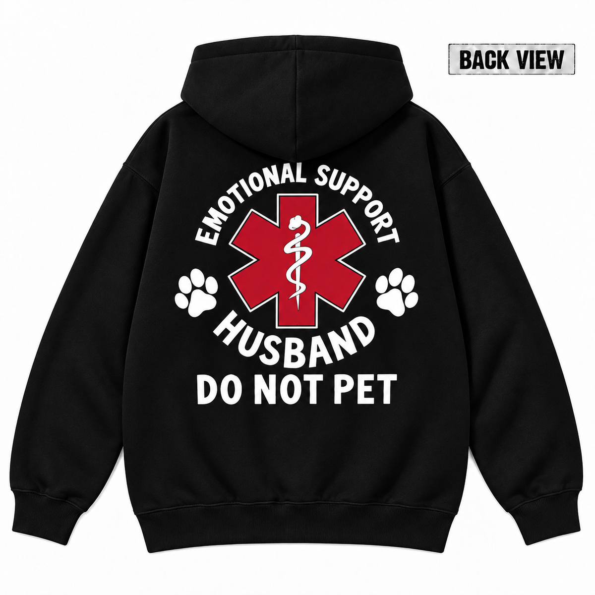 Emotional Support Husband Do Not Pet Graphic Apparel