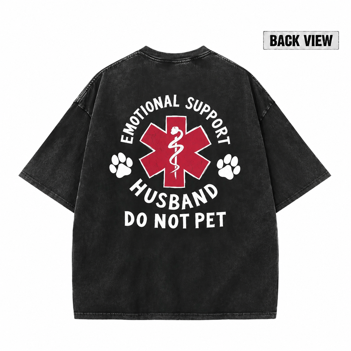 Emotional Support Husband Do Not Pet Graphic Apparel