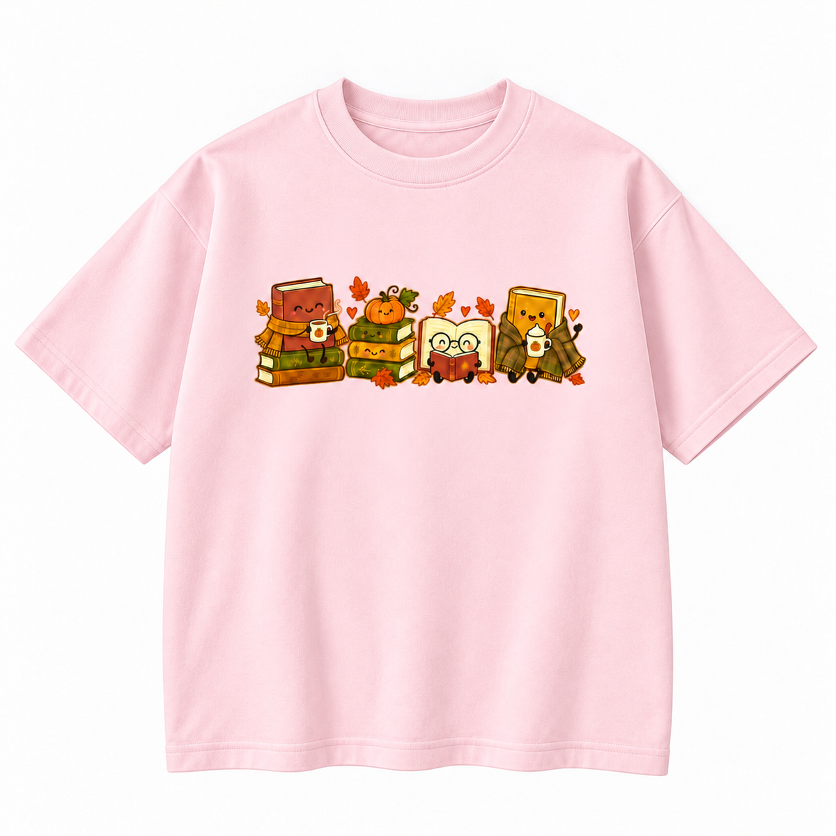 Cozy Autumn Book Lover Cute Reading Graphic Apparel