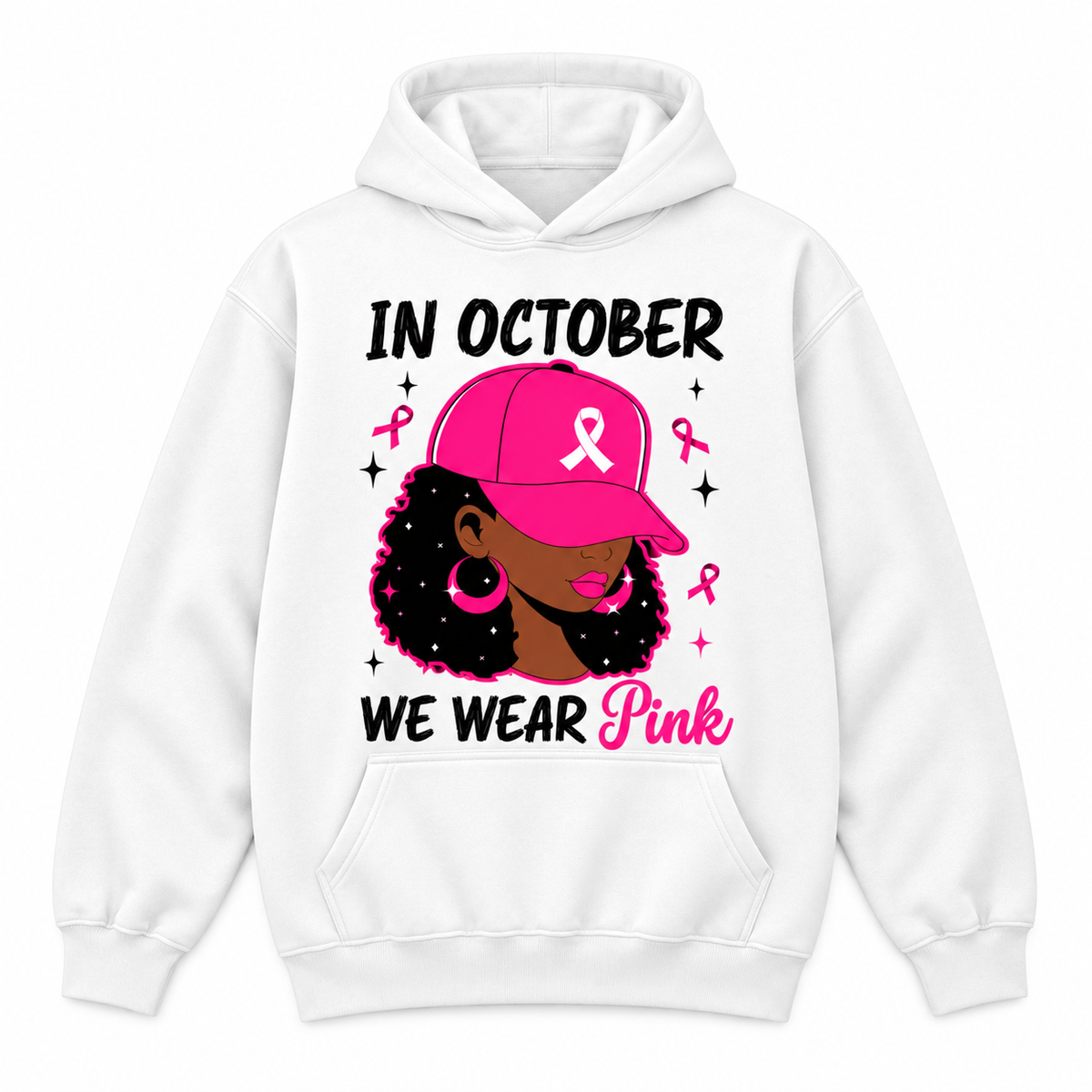 In October We Wear Pink Breast Cancer Awareness Sweatshirt & Hoodie