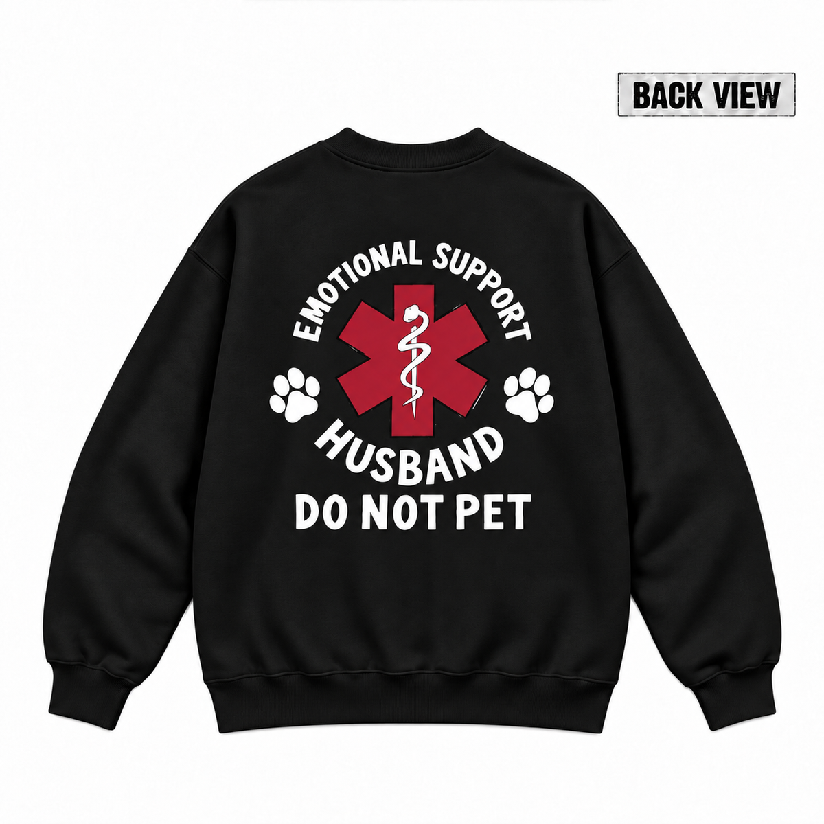 Emotional Support Husband Do Not Pet Graphic Apparel