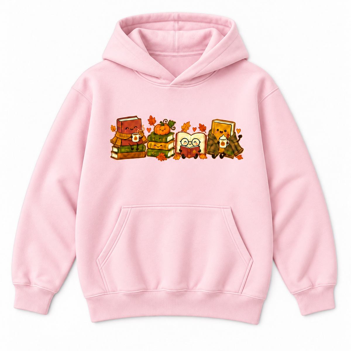 Cozy Autumn Book Lover Cute Reading Graphic Apparel