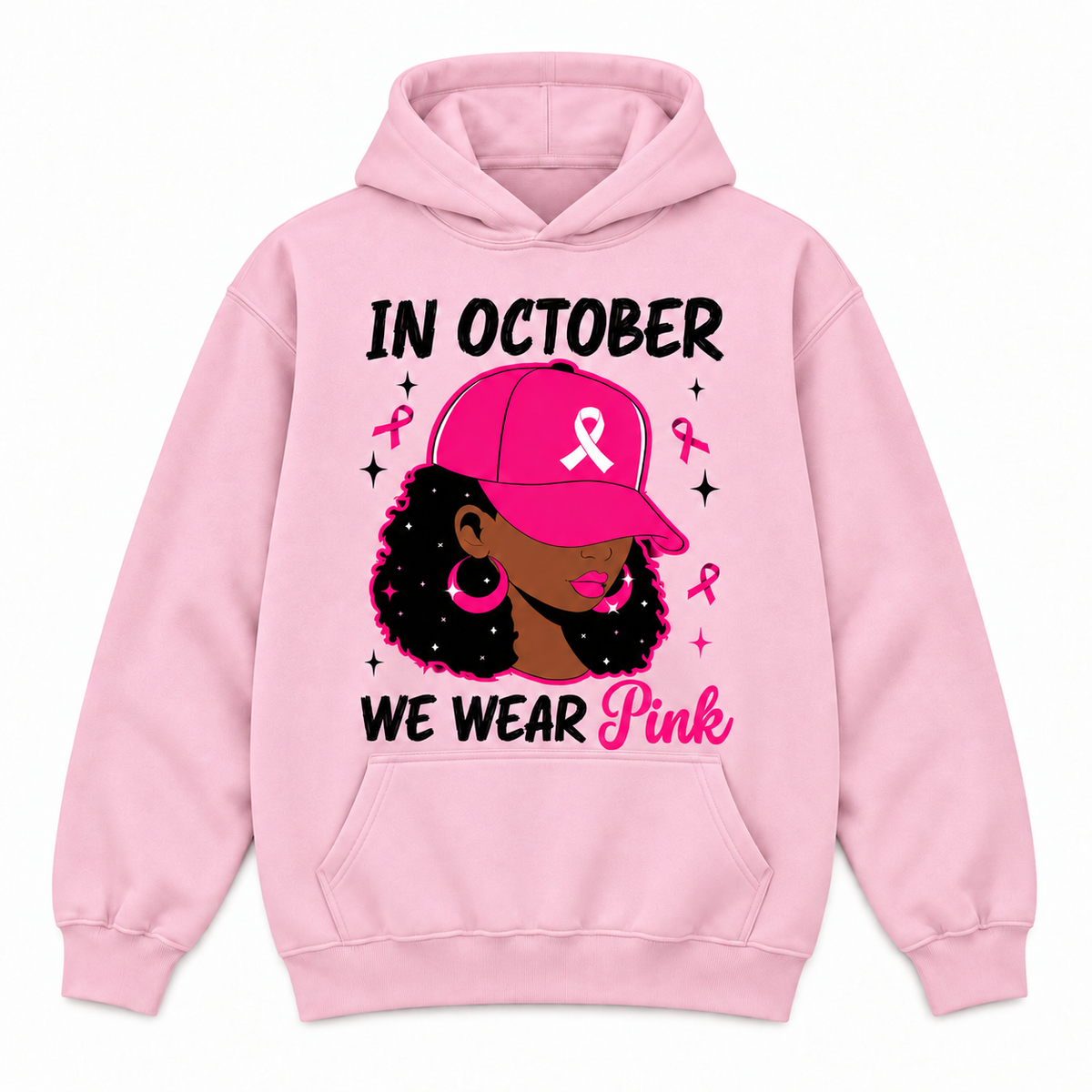 In October We Wear Pink Breast Cancer Awareness Sweatshirt & Hoodie