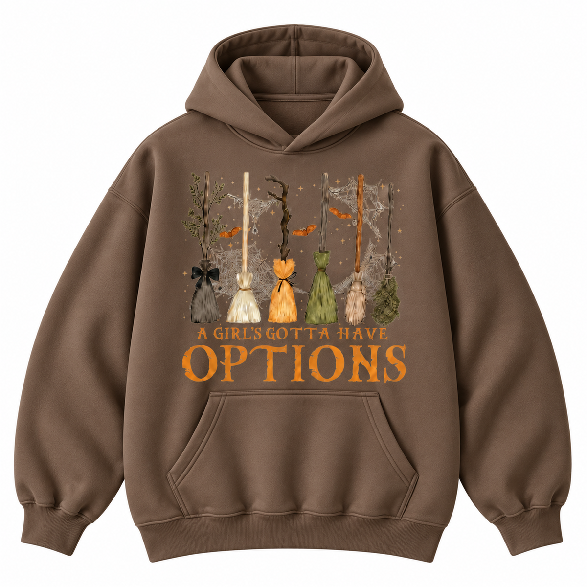 A Girl’s Gotta Have Options Halloween Broom Graphic Apparel
