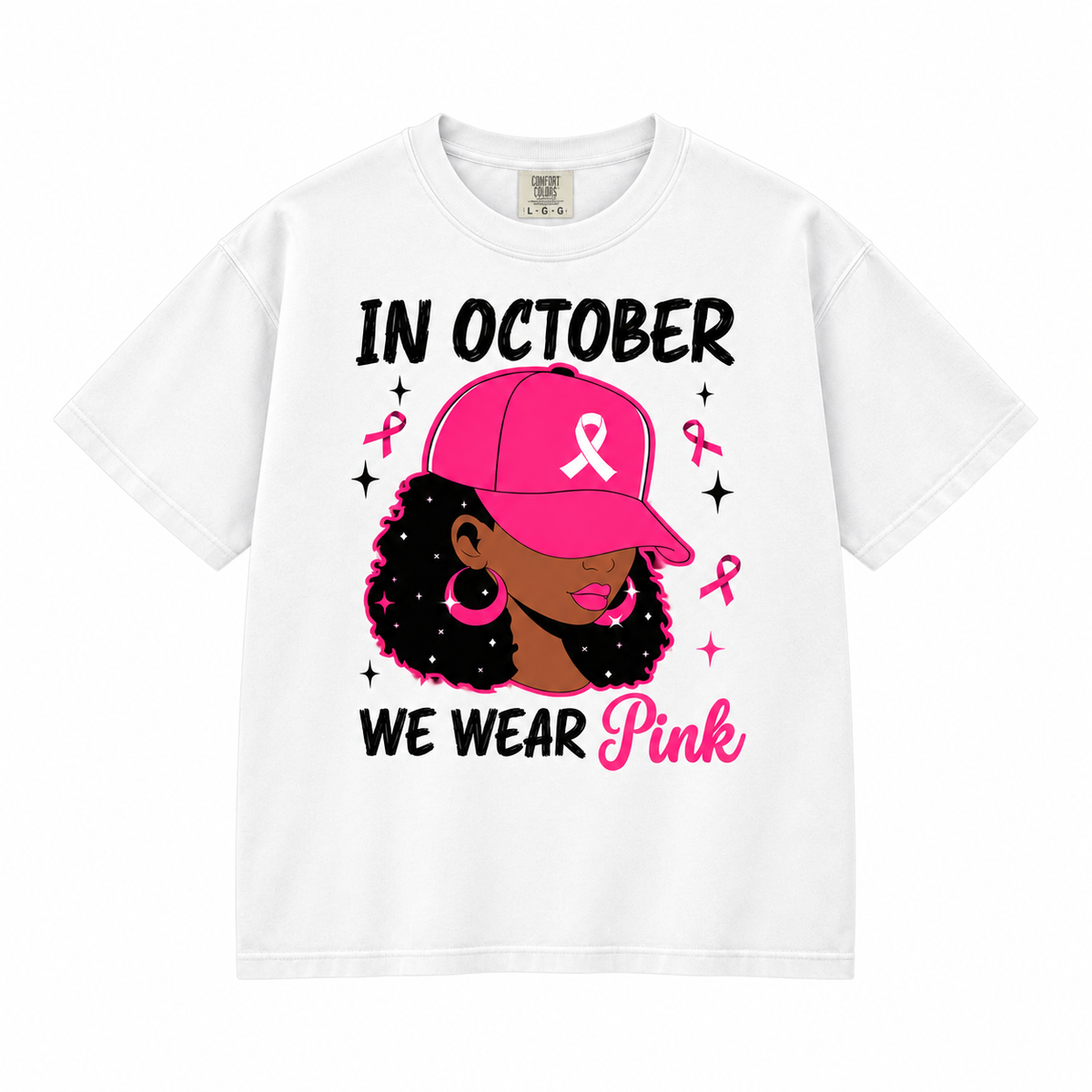 In October We Wear Pink Breast Cancer Awareness Sweatshirt & Hoodie