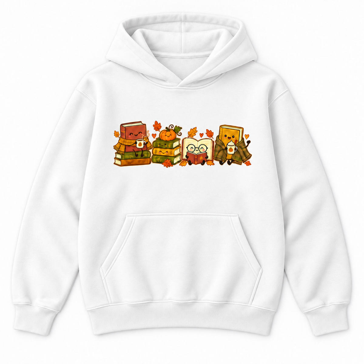 Cozy Autumn Book Lover Cute Reading Graphic Apparel