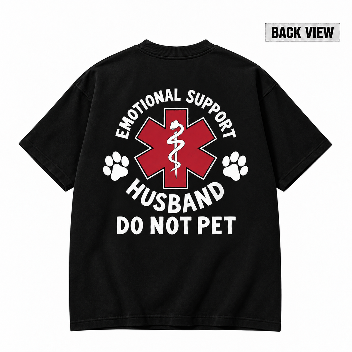 Emotional Support Husband Do Not Pet Graphic Apparel
