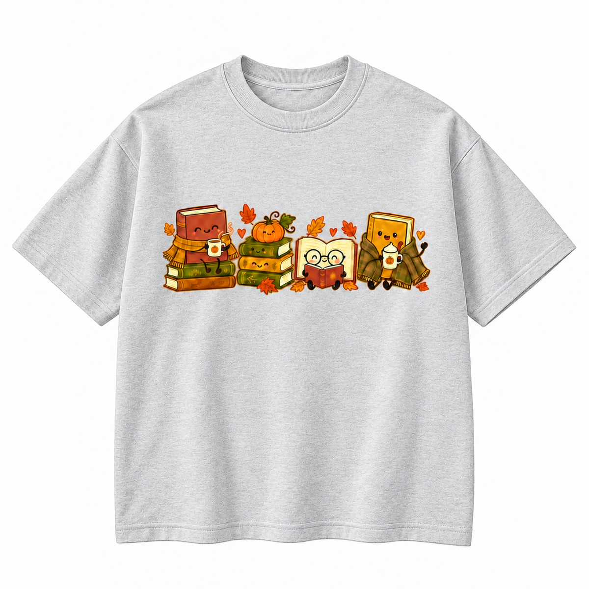 Cozy Autumn Book Lover Cute Reading Graphic Apparel