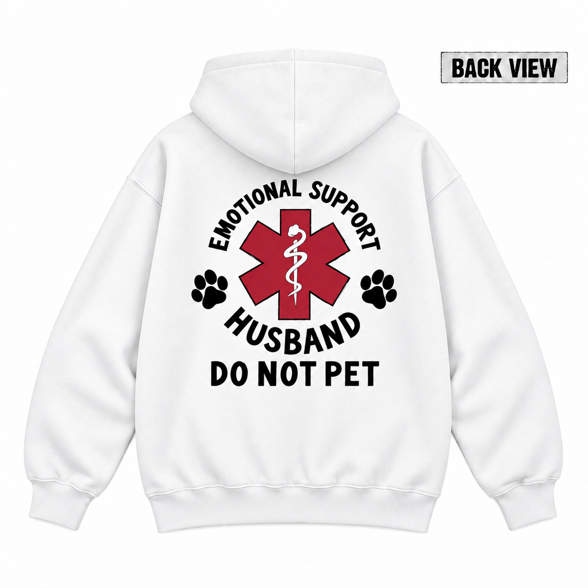 Emotional Support Husband Do Not Pet Graphic Apparel