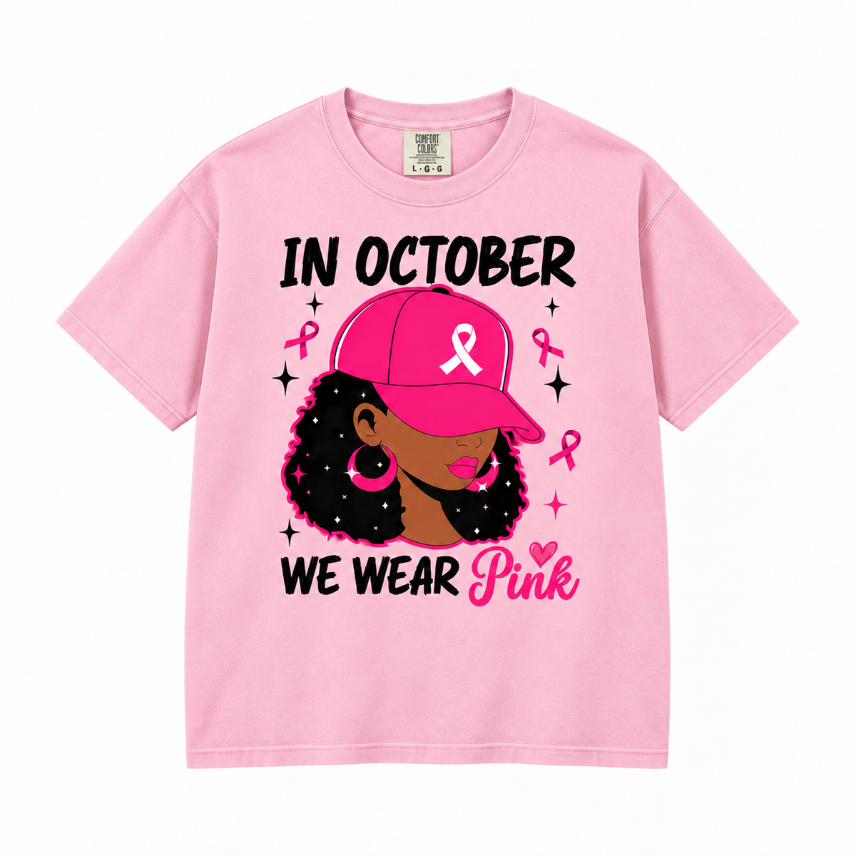In October We Wear Pink Breast Cancer Awareness Sweatshirt & Hoodie