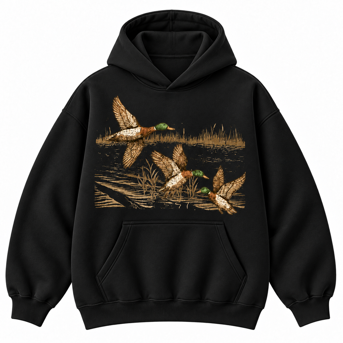 Vintage Mallard Duck Hunting Graphic Apparel