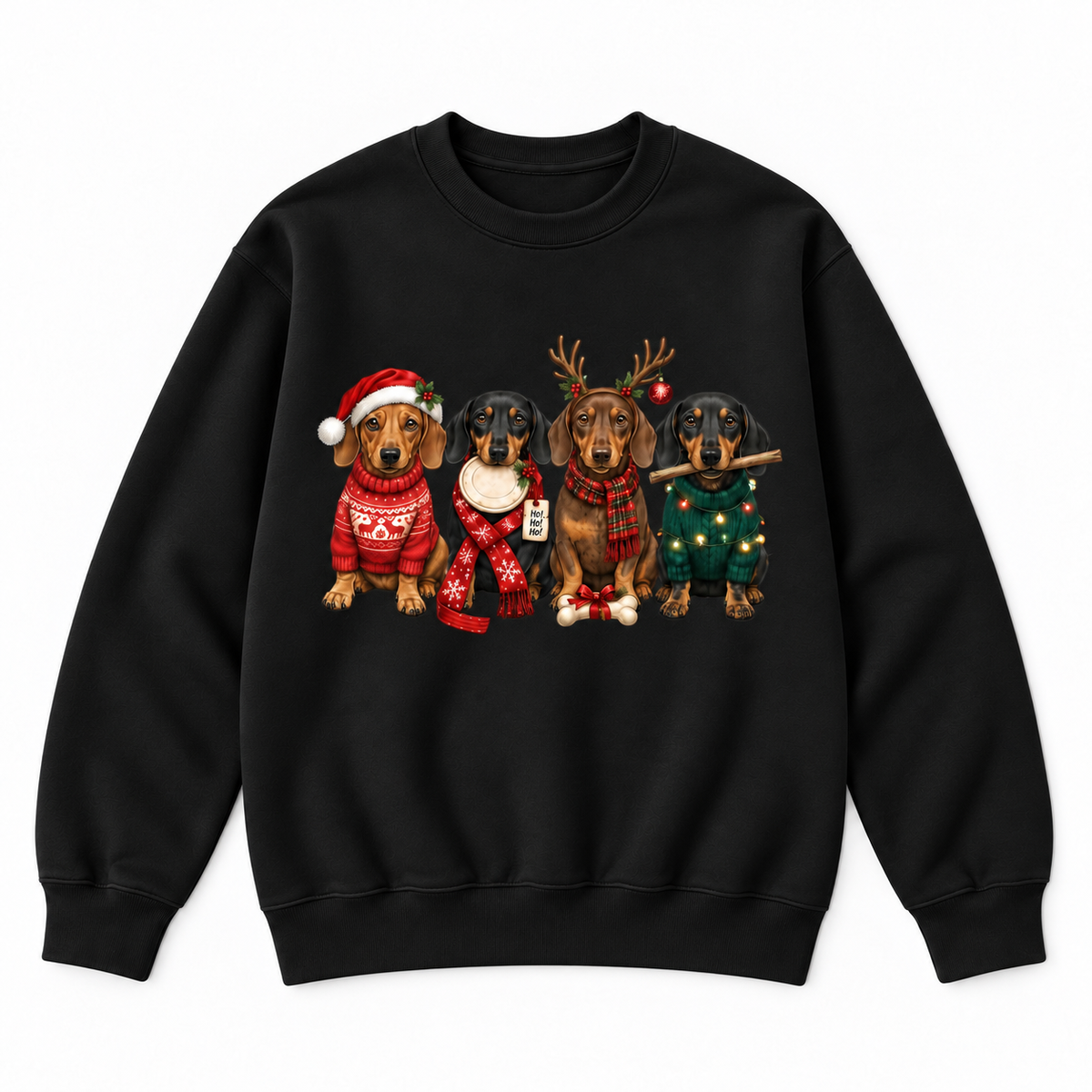 Christmas Dachshund Holiday Dog Graphic Apparel