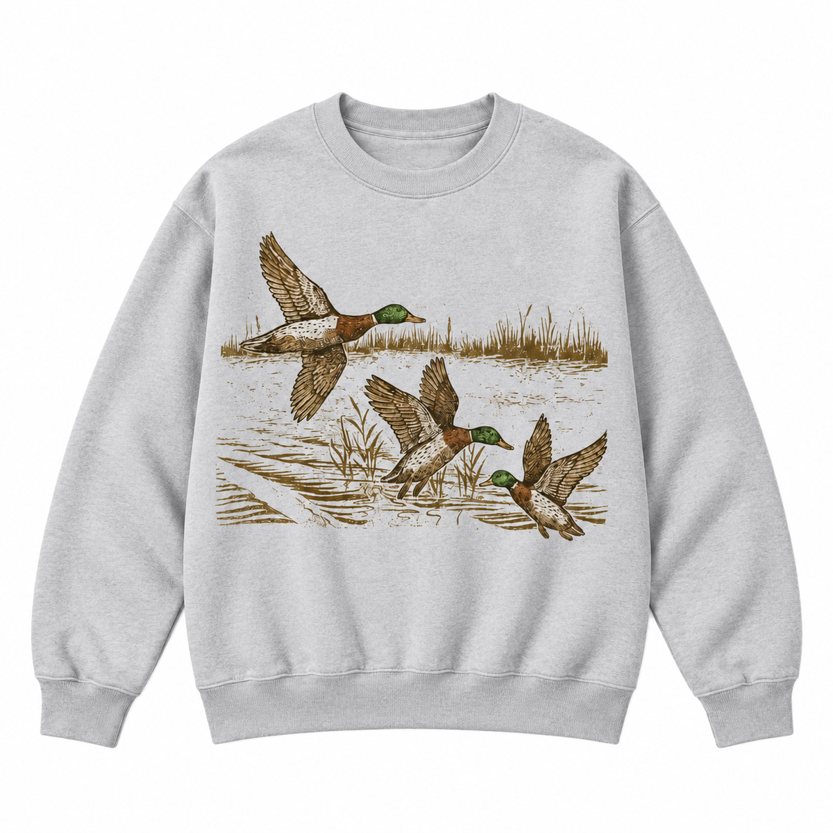 Vintage Mallard Duck Hunting Graphic Apparel