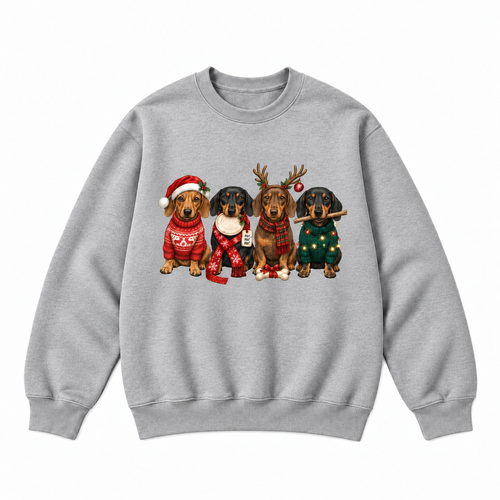 Christmas Dachshund Holiday Dog Graphic Apparel