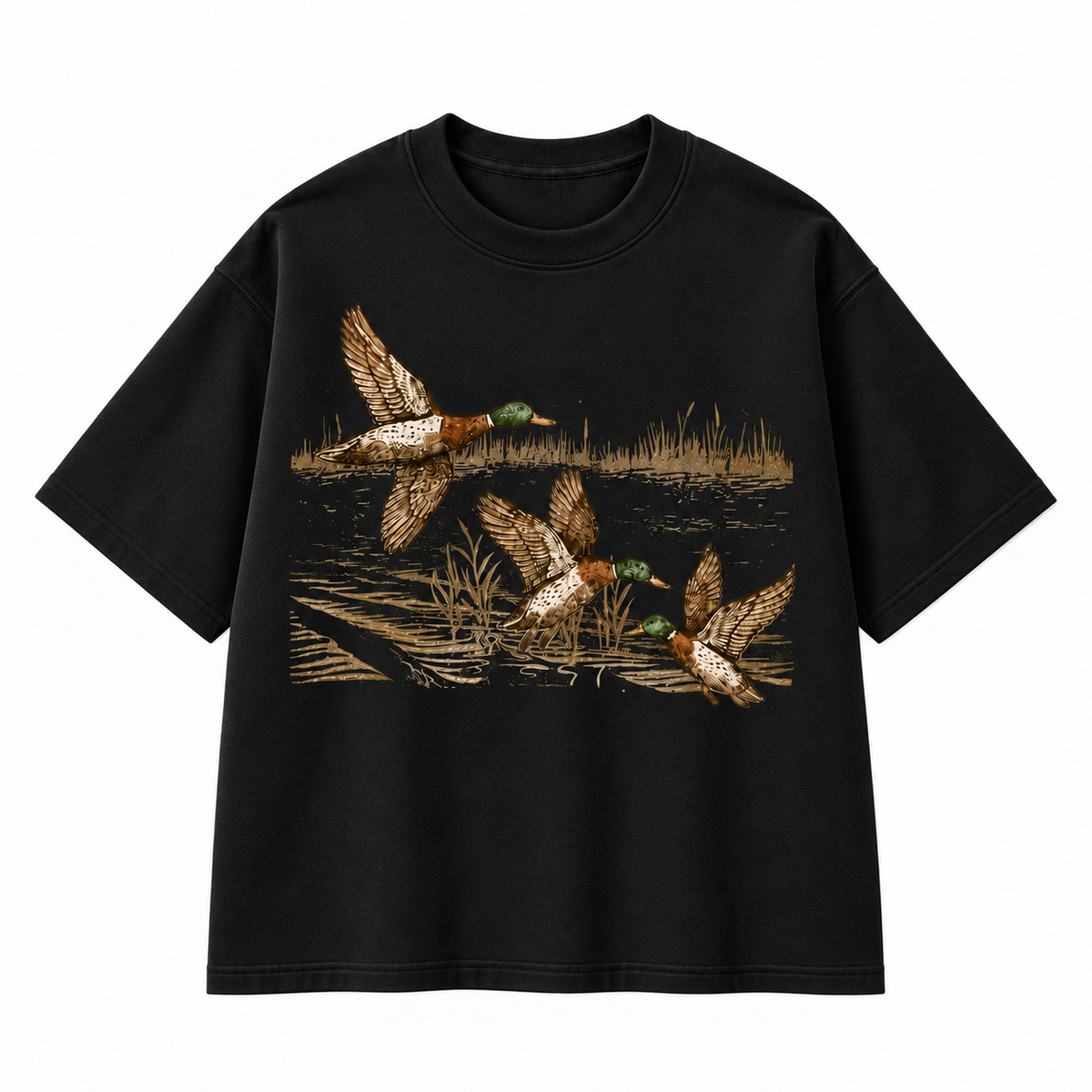 Vintage Mallard Duck Hunting Graphic Apparel
