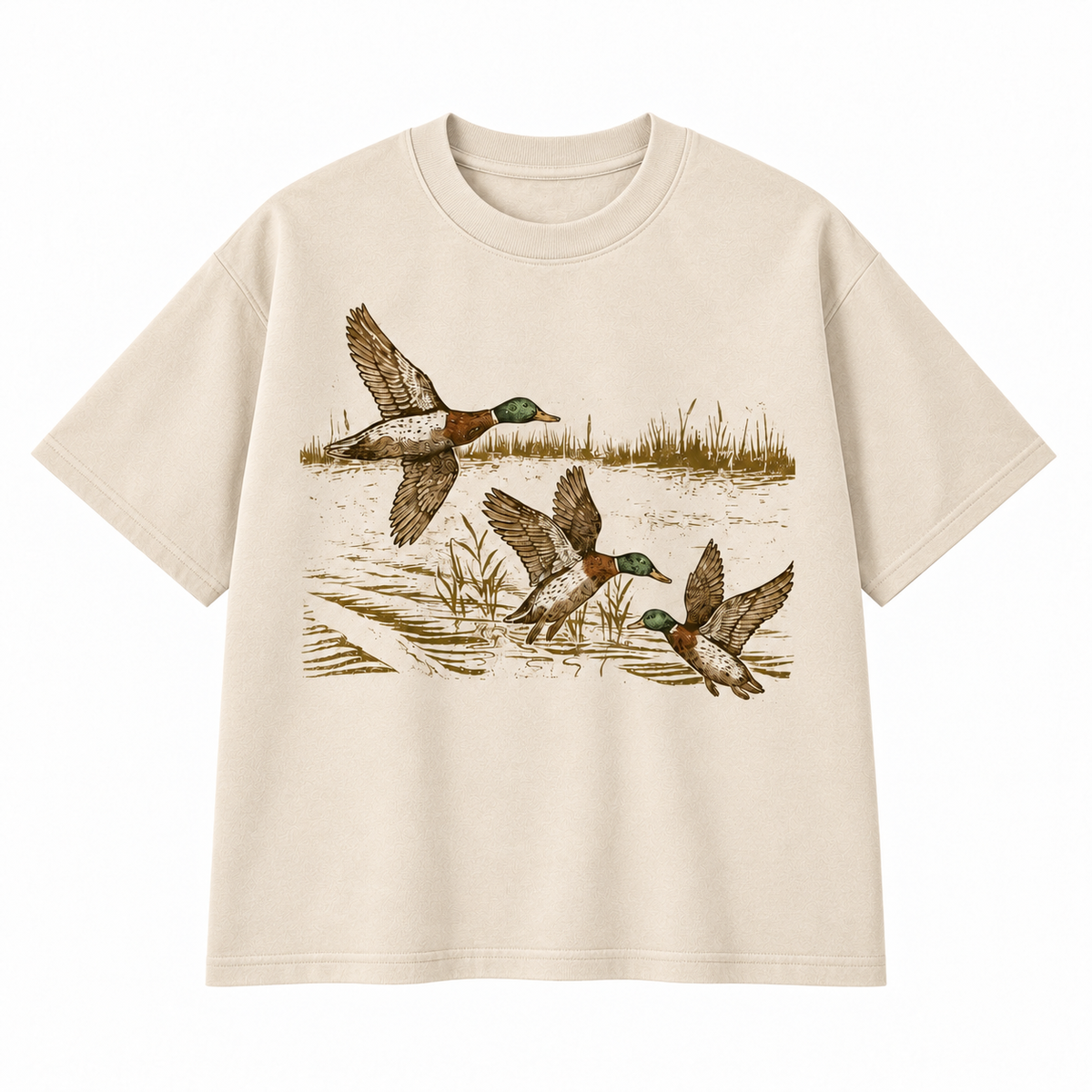 Vintage Mallard Duck Hunting Graphic Apparel