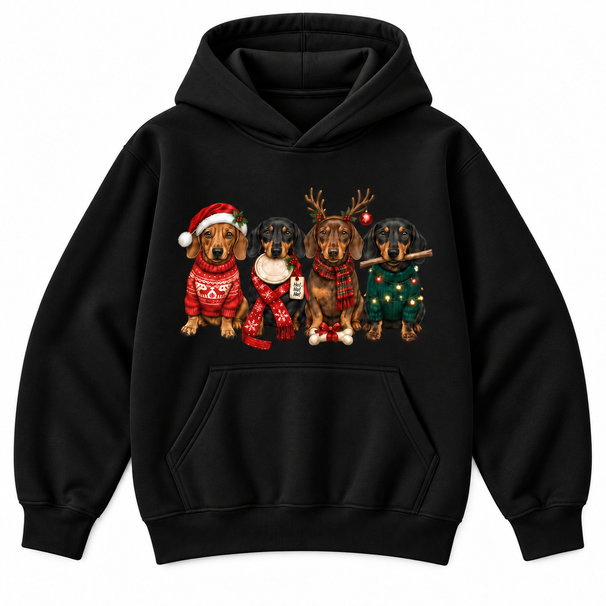 Christmas Dachshund Holiday Dog Graphic Apparel