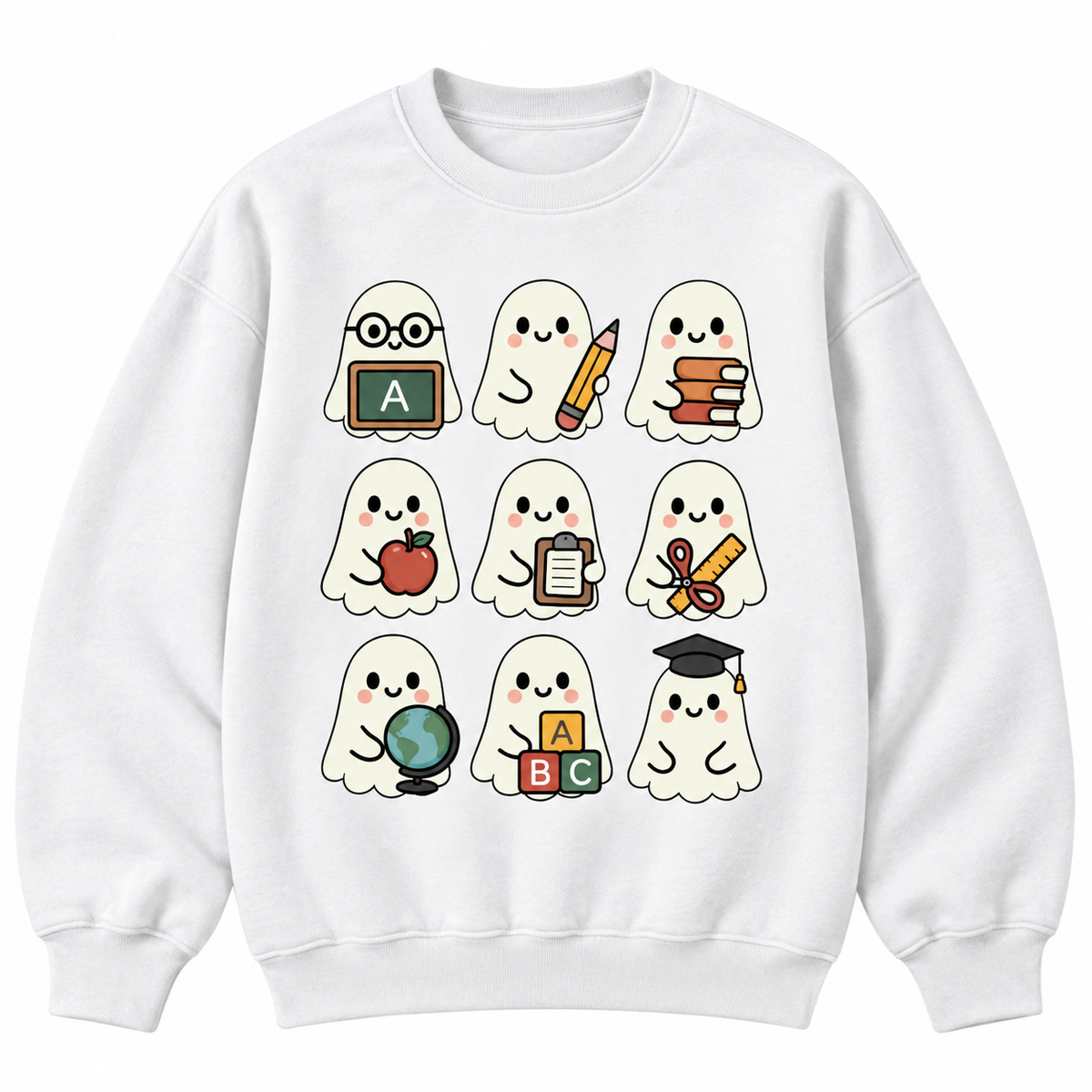 Cute Ghost Teacher Halloween Sweatshirt & Hoodie