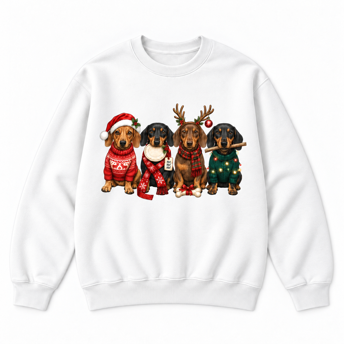 Christmas Dachshund Holiday Dog Graphic Apparel