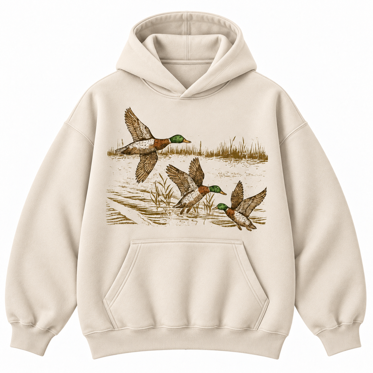 Vintage Mallard Duck Hunting Graphic Apparel