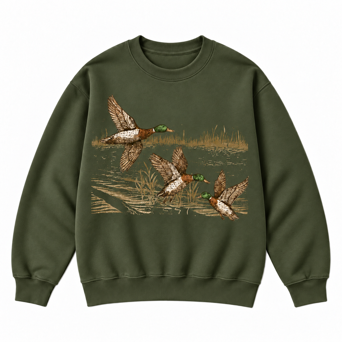 Vintage Mallard Duck Hunting Graphic Apparel