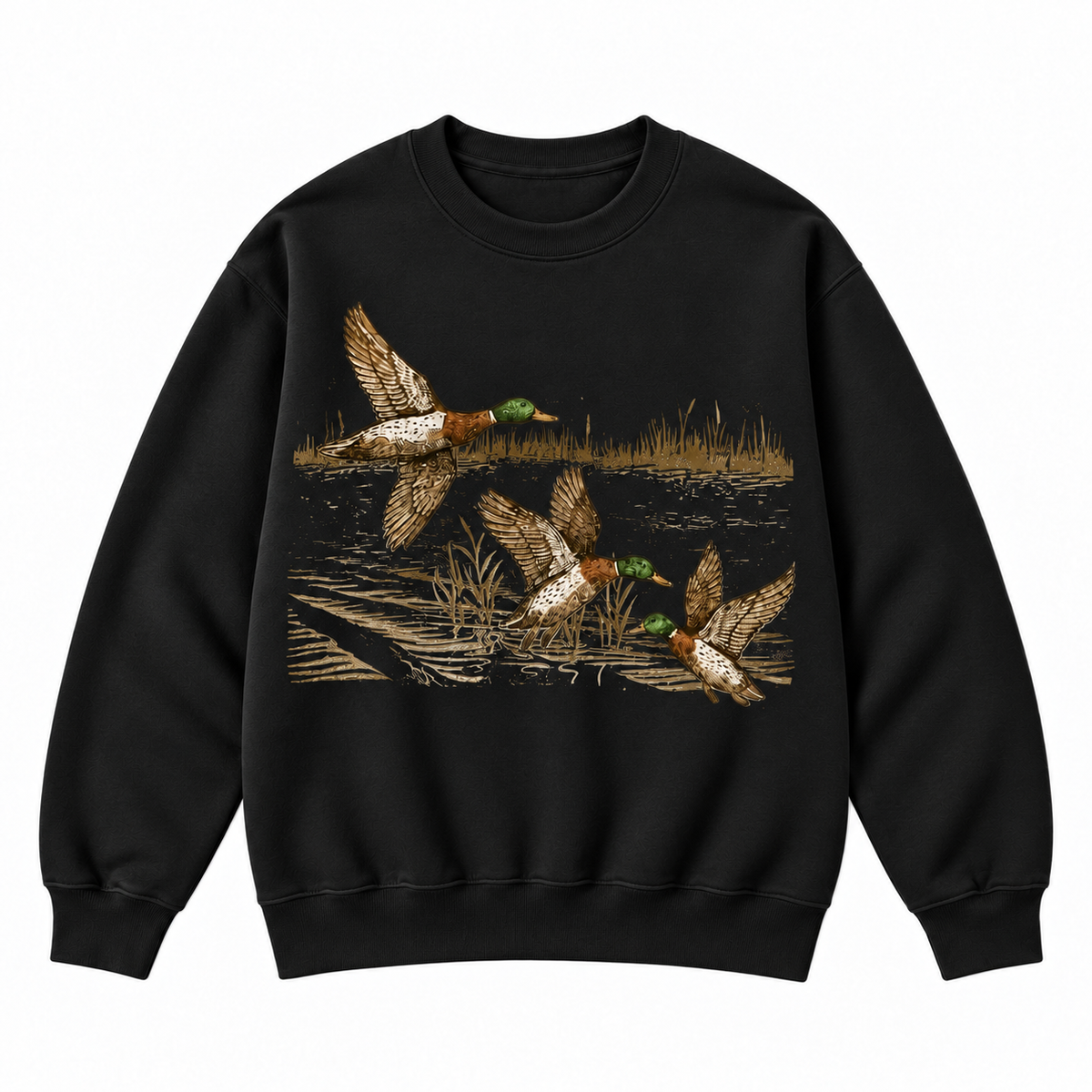 Vintage Mallard Duck Hunting Graphic Apparel