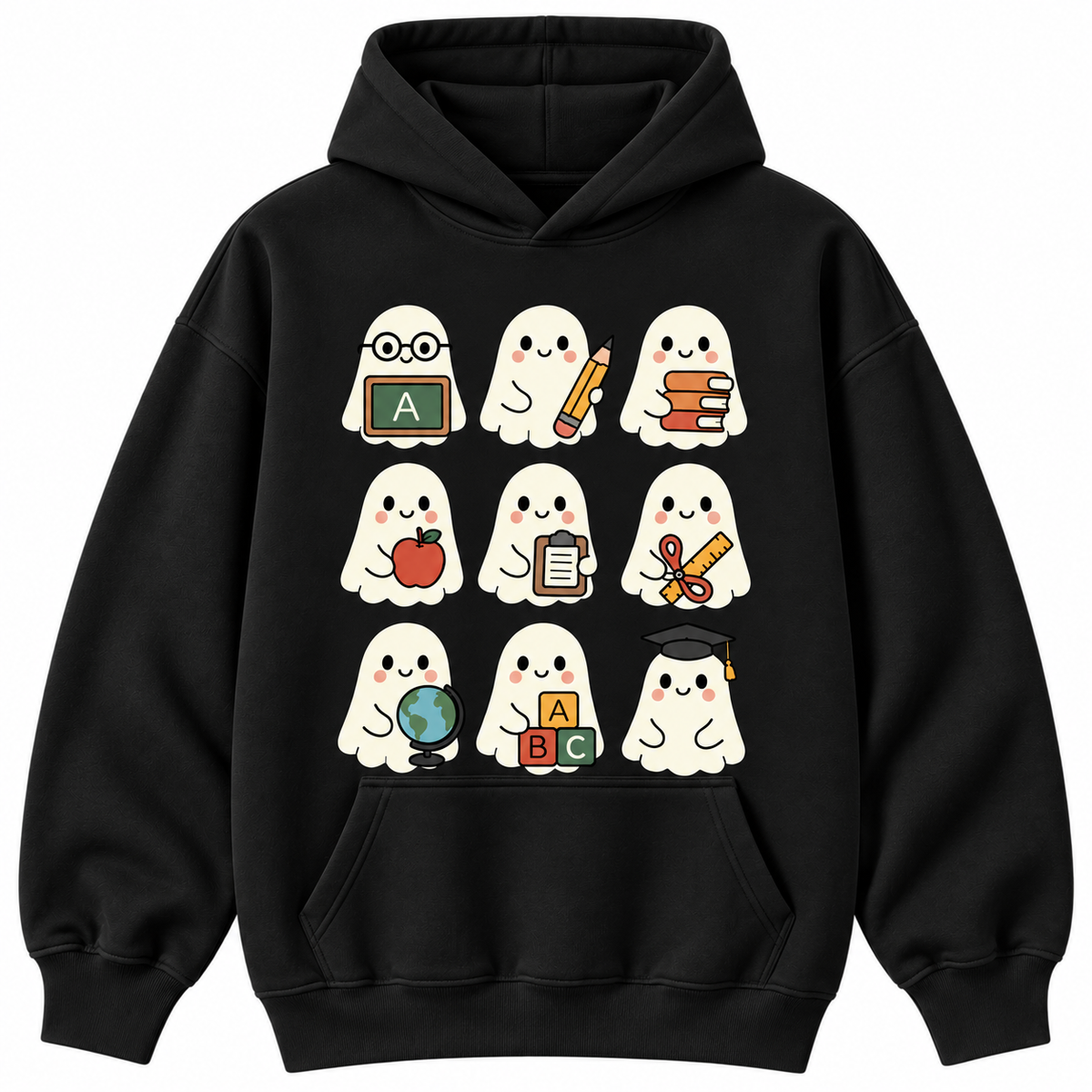 Cute Ghost Teacher Halloween Sweatshirt & Hoodie