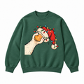 Funny Christmas Goose Santa Hat Graphic Apparel