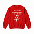 I Like His Candy Cane Peppermint Christmas Graphic Apparel